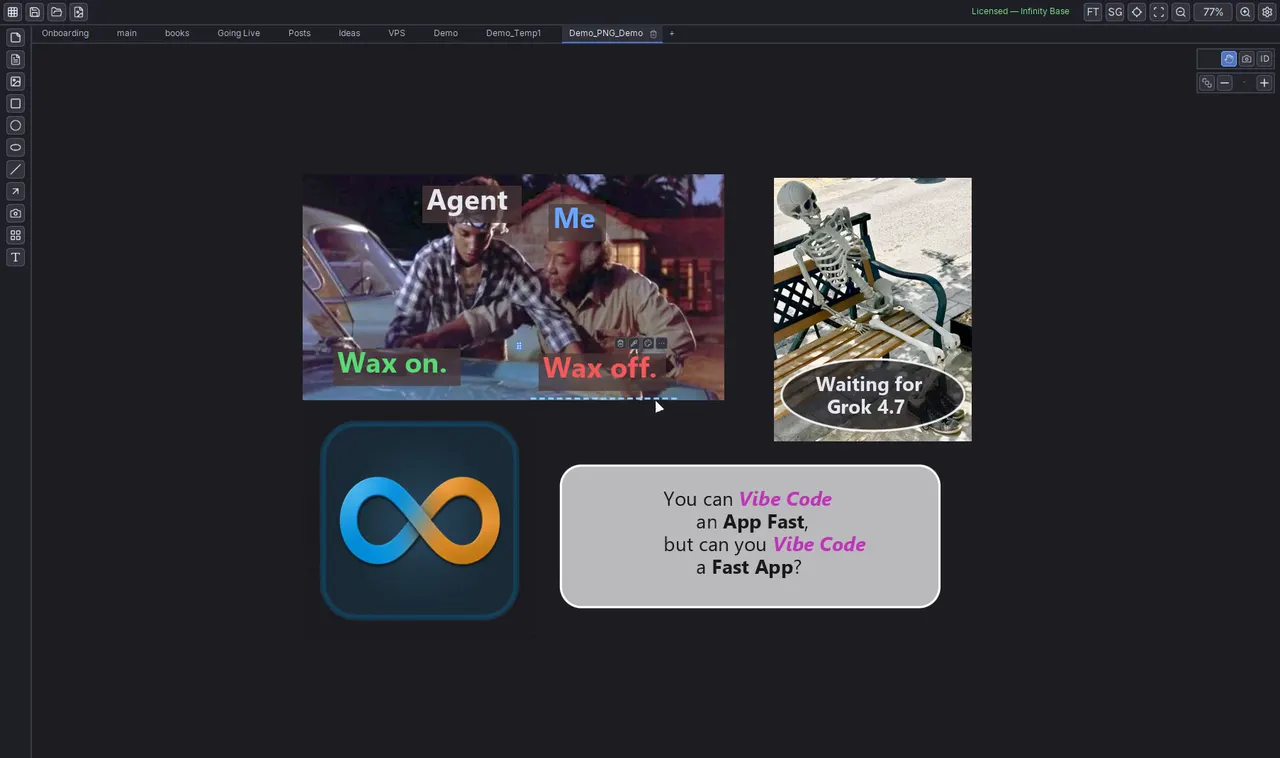 Infinity Base: Image export